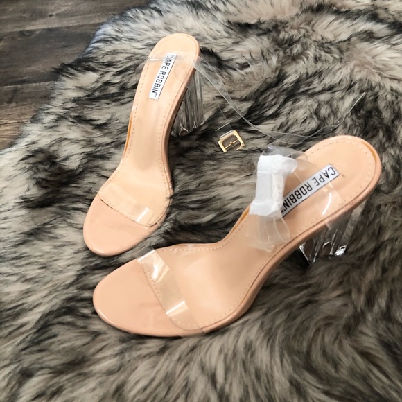 New Cape Robbin transparent heels size 8 - Picture 8 of 8